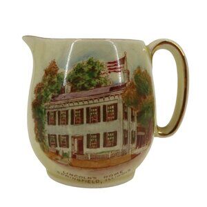 Royal Winton Abraham Lincolns Home Springfield Illinois Souvenir Ceramic Creamer